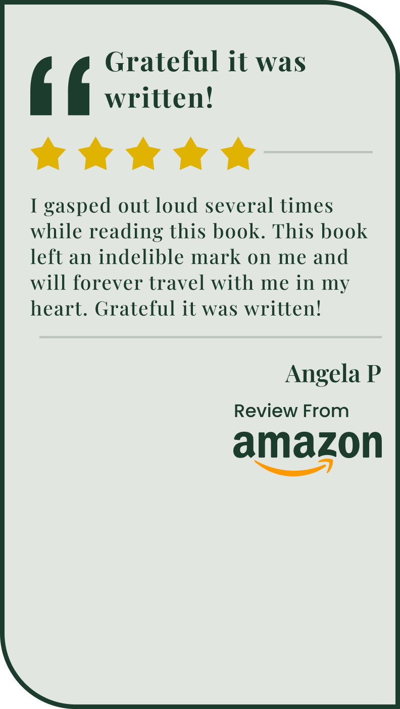 Five-star book review excerpt with praise.