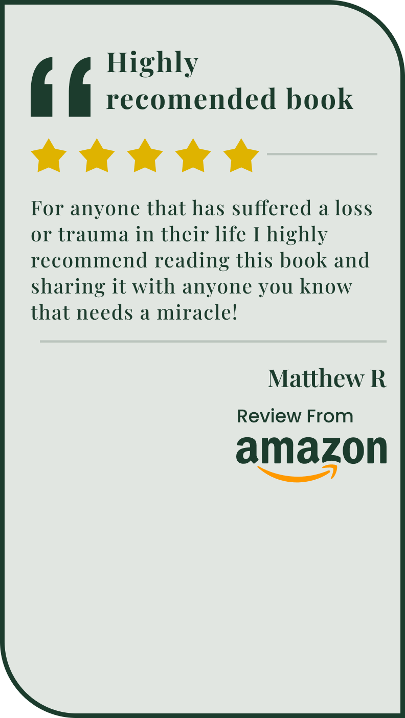 Five-star book review for healing after loss.