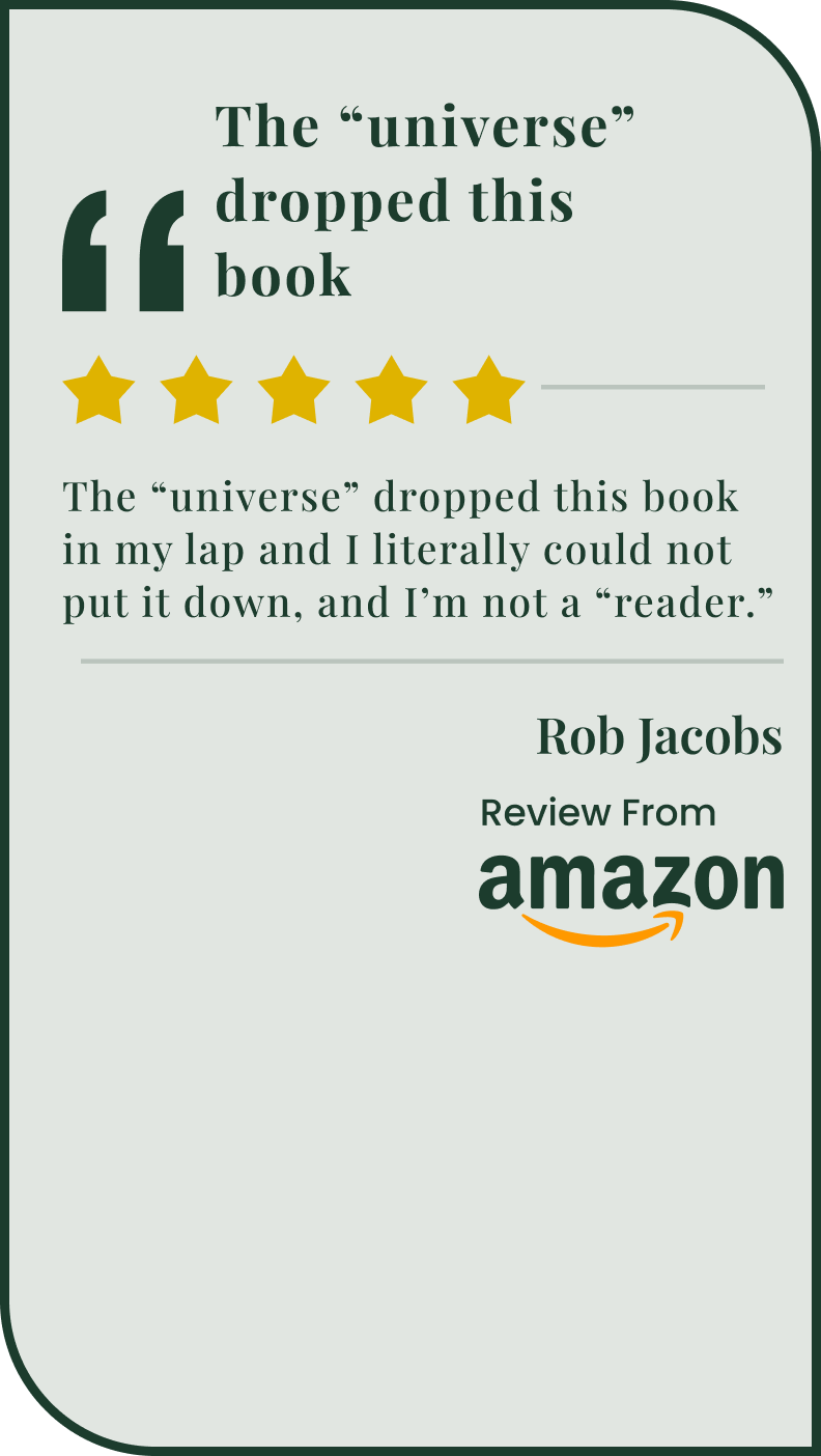 Five-star book review quote from Amazon.