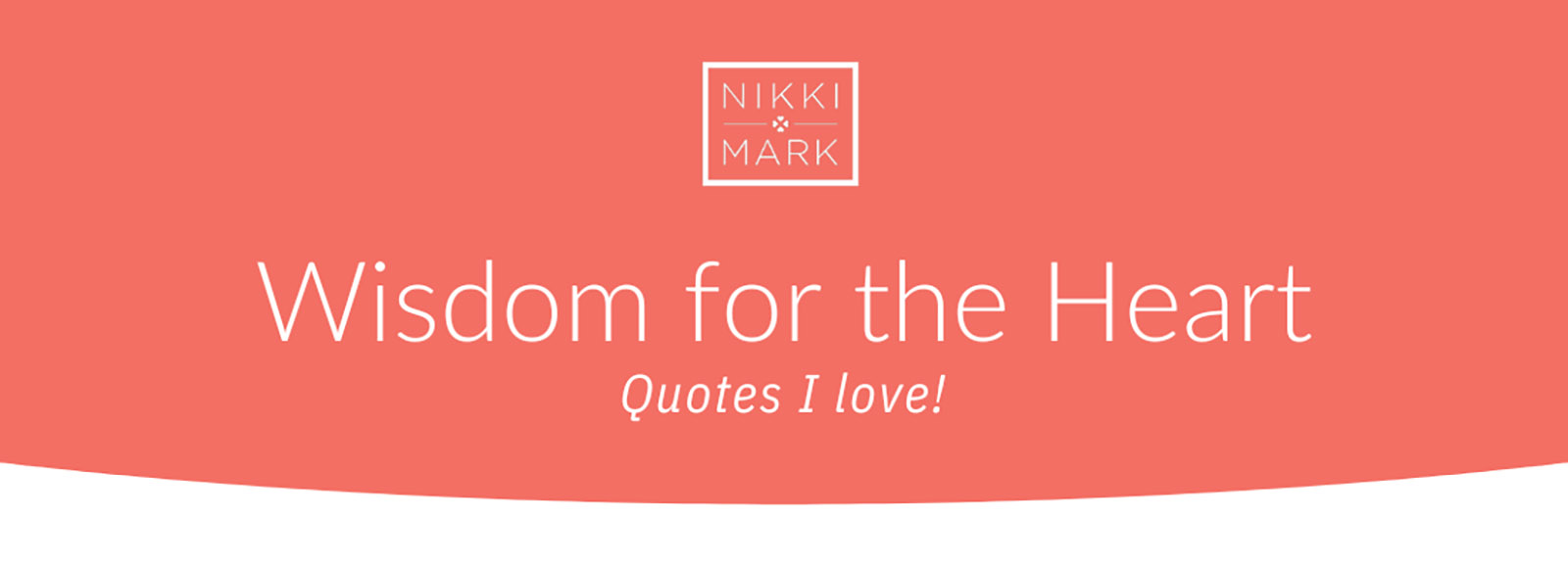 Inspirational quote design with coral background